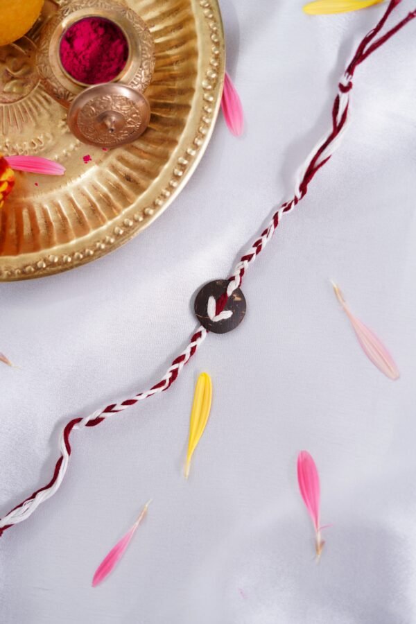 Maroon-White Rakhi
