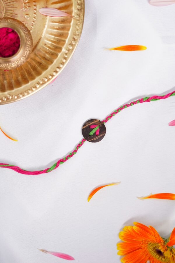 Pink-Green Rakhi