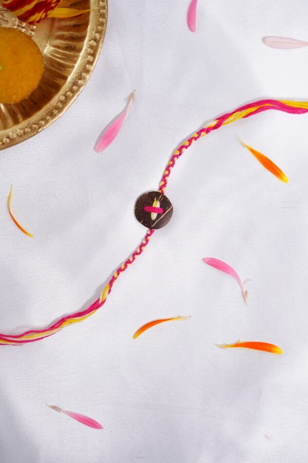 Pink-Yellow Rakhi